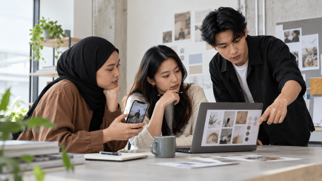 Singapore marketing team deciding whether a social media trend fits a brand strategy